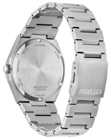 Citizen Mens Zenshin Three-Hand Super Titanium Watch - Silver-Tone Stainless Steel Bracelet
