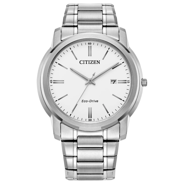 Citizen Mens Eco-Drive Watch - Silver-Tone Stainless Steel Bracelet