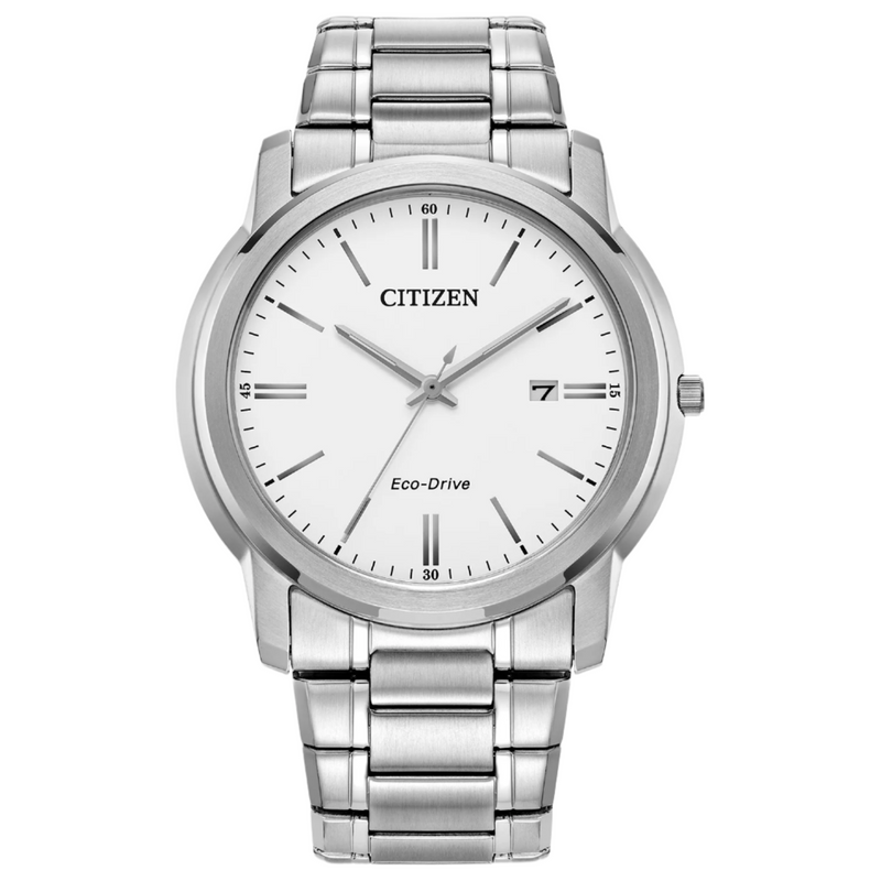 Citizen Mens Eco-Drive Watch - Silver-Tone Stainless Steel Citizen Mens Eco-Drive Watch - Silver-Tone Stainless Steel