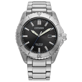 Citizen Mens Brycen Eco-Drive Watch - Silver-Tone Stainless Steel Bracelet