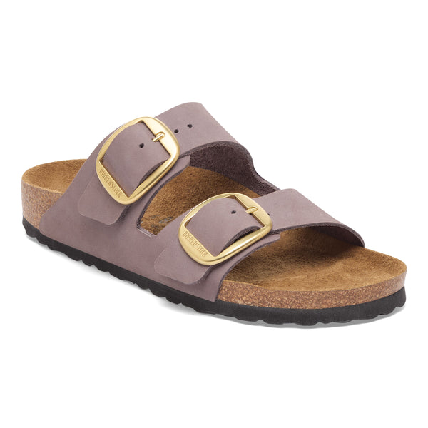 Birkenstock Womens Arizona Big Buckle Nubuck Leather Sandals - Medium/Narrow