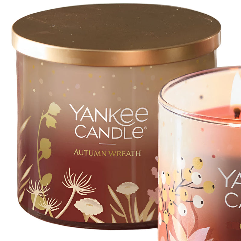 Yankee Candle 3-Wick Candle - Autumn Wreath