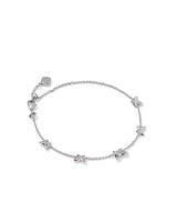 Kendra Scott Lillia Butterfly Silver Enamel Delicate Chain Bracelet