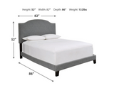 Ashley Furniture Adelloni King Upholstered Bed Frame