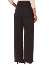Democracy Womens "Ab"solution Skyrise Pull-On Glider Wide Leg Jeans With Fray Hem