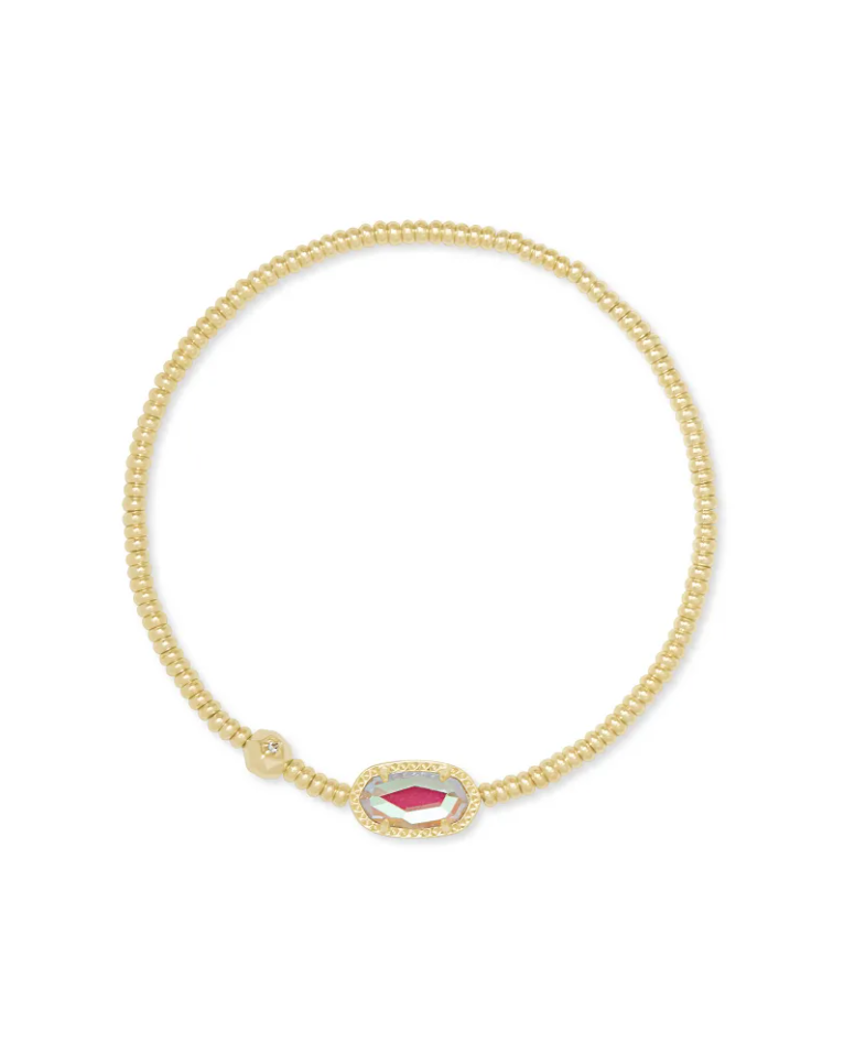 Kendra Scott Grayson Gold Stretch Bracelet - Dichroic Glass