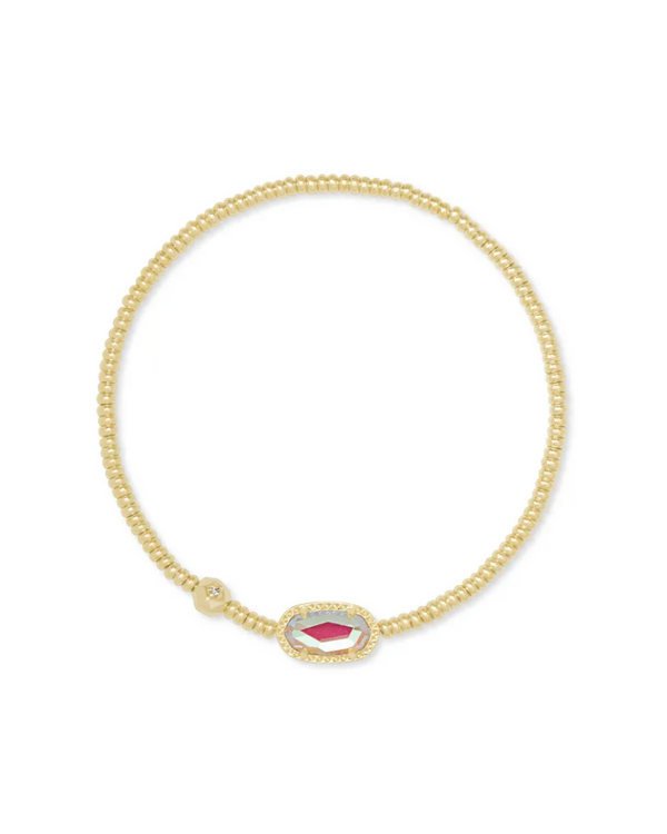 Kendra Scott Grayson Gold Stretch Bracelet - Dichroic Glass