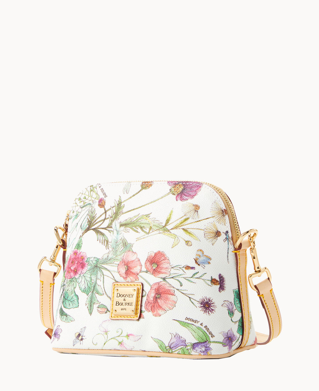 新品タグ付き♡bonjour diaryQuilted  Bag Dooney & Bourke Botanical Collection Zip Domed Crossbody