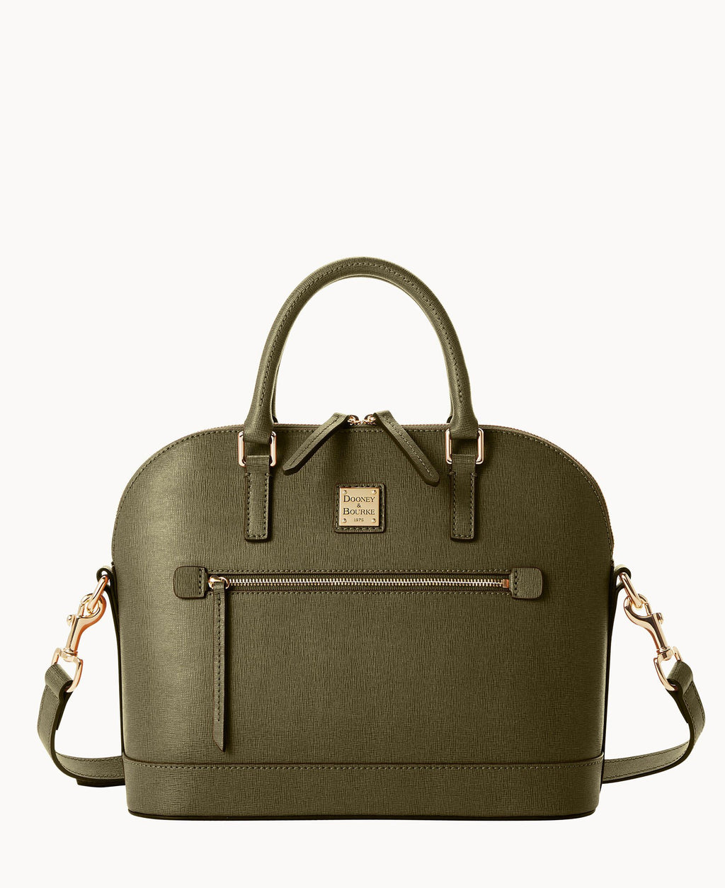 Dooney & Bourke Saffiano Domed Zip Satchel Handbag – ShopCGX