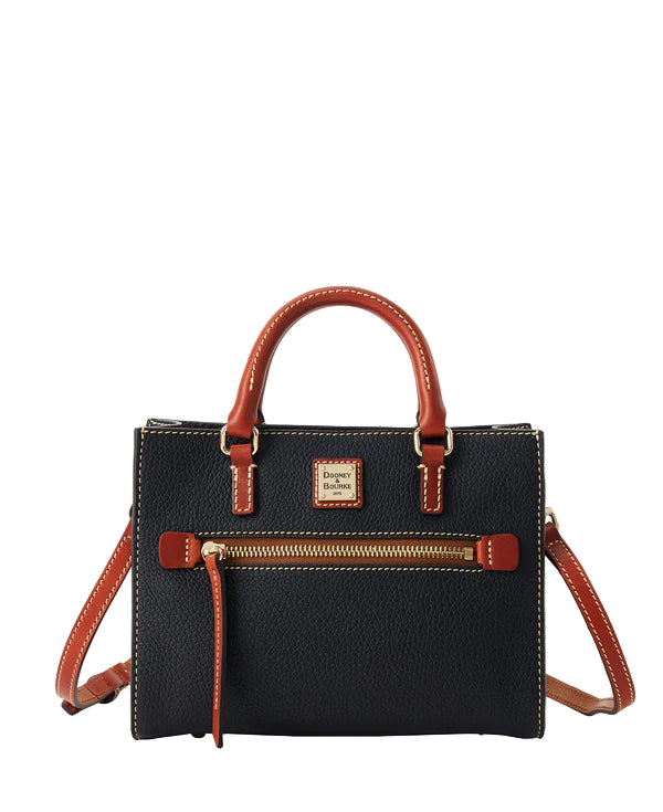 Dooney & Bourke Pebble Grain Mini Zip Janine Crossbody Handbag