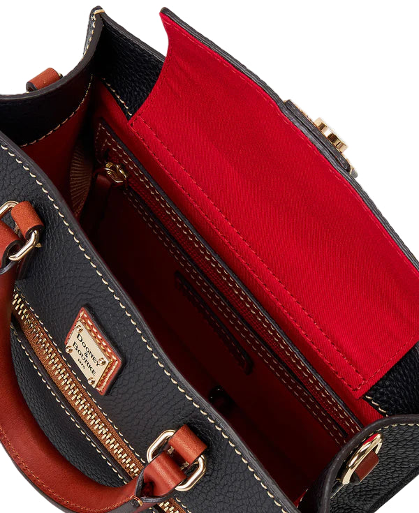 Dooney & Bourke Pebble Grain Mini Zip Janine Crossbody Handbag