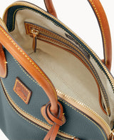 Dooney & Bourke Pebble Grain Domed Satchel Handbag