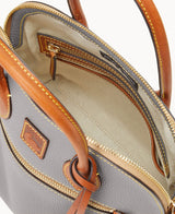 Dooney & Bourke Pebble Grain Domed Satchel Handbag