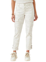 Democracy Womens "Ab"solution High Rise Camo Cargo Pocket Utility Pants
