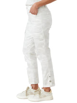 Democracy Womens "Ab"solution High Rise Camo Cargo Pocket Utility Pants