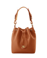 Dooney & Bourke Lucca Leather Drawstring Bucket Handbag