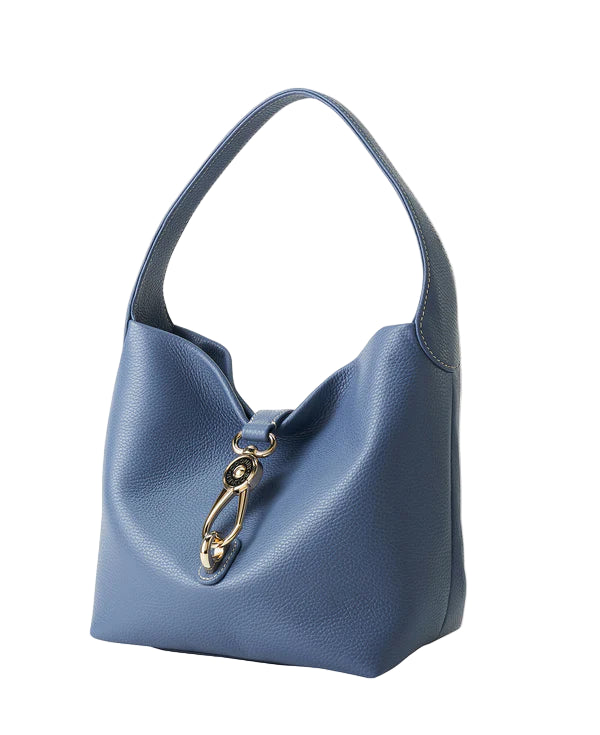 Dooney & Bourke Lucca Leather Logo Lock Hobo Handbag