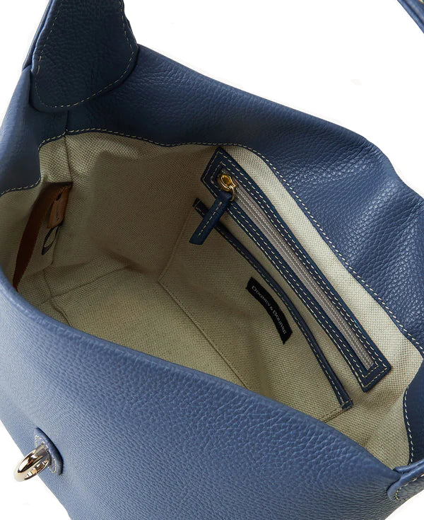 Dooney & Bourke Lucca Leather Logo Lock Hobo Handbag