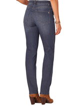 Democracy Womens "Ab"solution Indigo High Rise Straight Leg Jeans