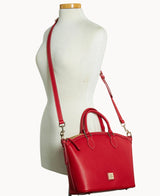 Dooney & Bourke Lucca Leather Domed Satchel Handbag