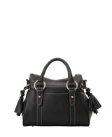 Dooney & Bourke Lucca Leather Satchel Handbag With Pocket