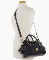 Dooney & Bourke Lucca Leather Satchel Handbag With Pocket