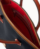 Dooney & Bourke Pebble Grain Domed Satchel Handbag