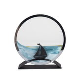 Beachcombers Sailboat Round Sand Art