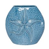Beachcombers Blue Sea Star Vase