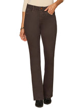 Democracy Womens "Ab"solution High Rise Rhinestones Itty Bitty Boot Pants