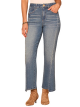 Democracy Womens "Ab"solution Skyrise Clean Finish Step Hem Barely Boot Jeans
