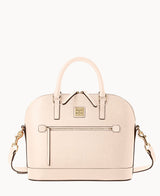 Dooney & Bourke Saffiano Domed Zip Satchel Handbag