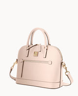 Dooney & Bourke Saffiano Domed Zip Satchel Handbag