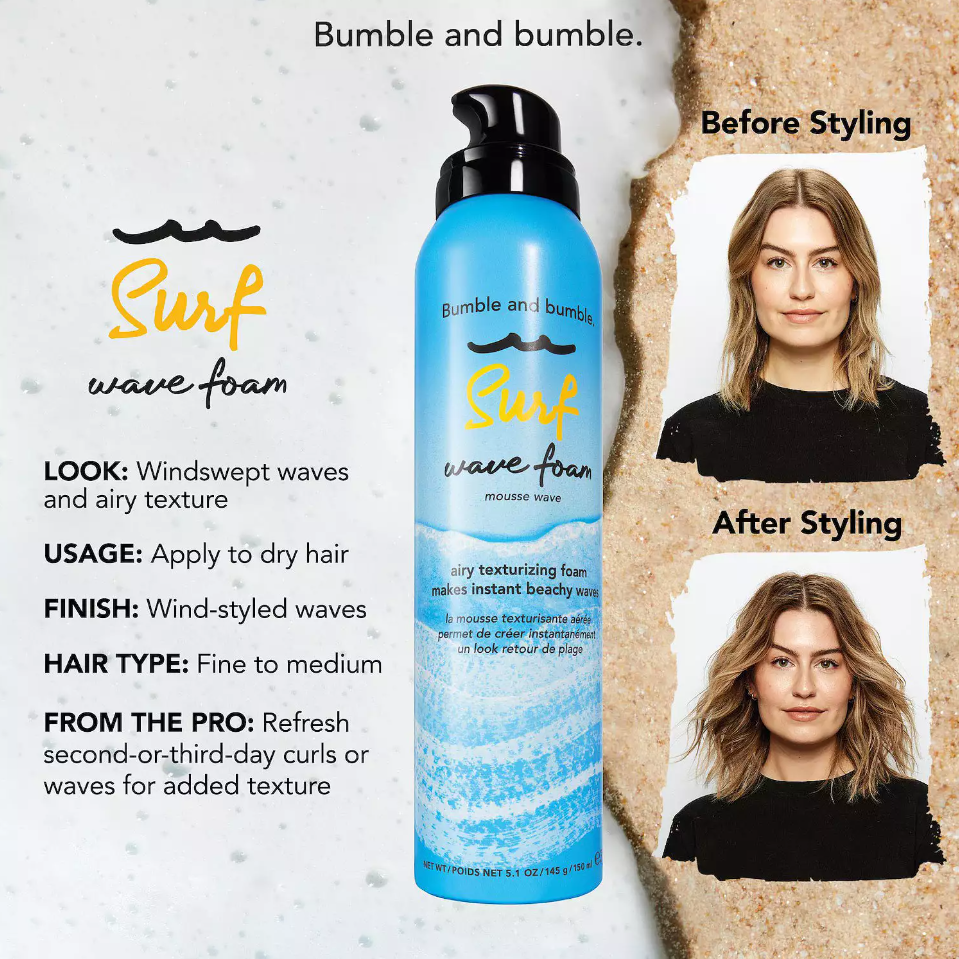 Bumble and Bumble Surf Wave Texturizing Hair Foam - 5.1 oz.