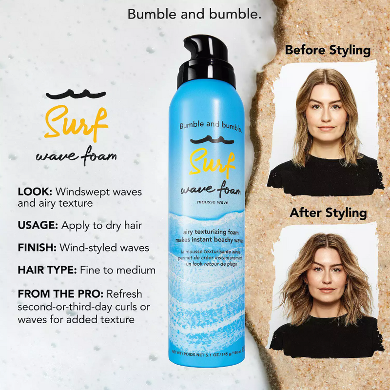 Bumble and Bumble Surf Wave Texturizing Hair Foam - 5.1 oz.