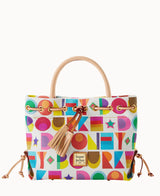 Dooney & Bourke Art Deco Tassel Tote Handbag