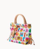 Dooney & Bourke Art Deco Tassel Tote Handbag