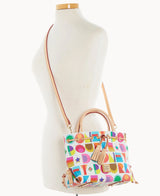 Dooney & Bourke Art Deco Tassel Tote Handbag