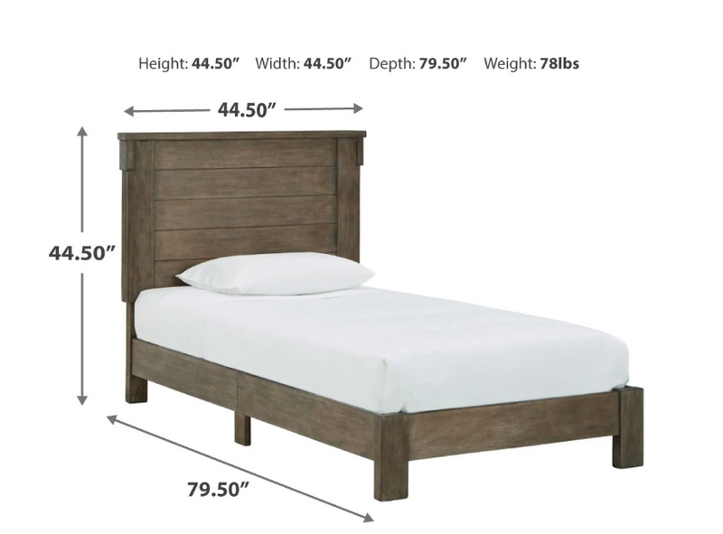 Ashley Furniture Shamryn	Twin Panel Bed Frame