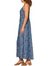 Democracy Womens Smocked Back Abstract Floral Print Woven Sleeveless V-Neck Dress