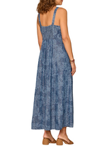 Democracy Womens Smocked Back Abstract Floral Print Woven Sleeveless V-Neck Dress