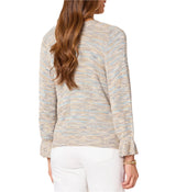 Democracy Womens Pointelle 3/4 Sleeve Cardigan