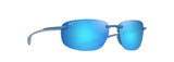 Maui Jim Ho'okipa Ultra Metal Matte Blue Frame - Blue Hawaii Lens - Polarized Sunglasses