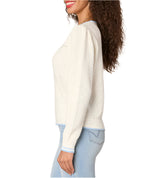 Democracy Womens Mixed Stitch Pullover Sweater