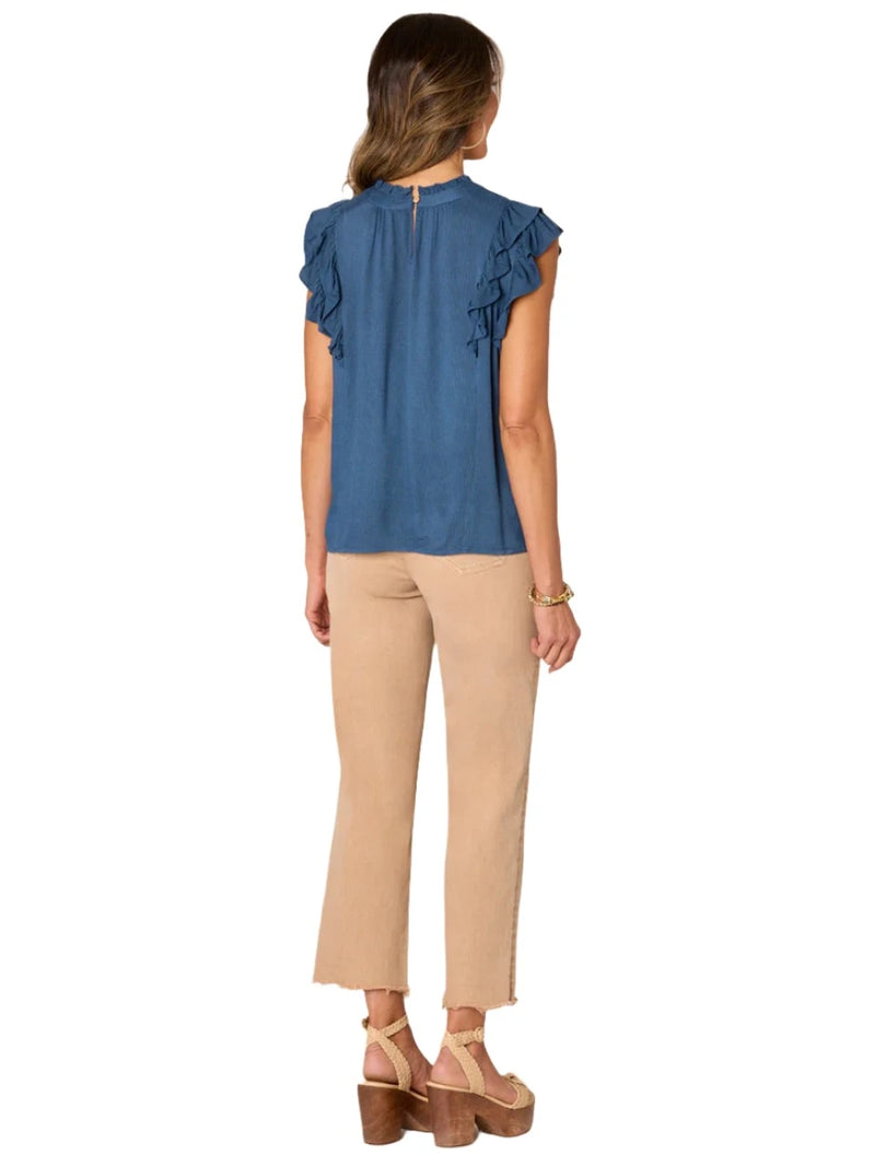 Andequal ribbon sleeve tops タグ付き Women's Textured Tank Top - A New Day™ Light Blue XS