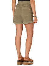 Democracy Womens Ultra Skyrise Paper Bag Waist Shorts