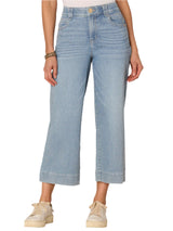 Democracy Womens "Ab"solution High Rise Cropped Wide Leg Jeans