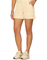 Democracy Womens “Ab”solution High Rise Shorts with Curved Scallop Edge