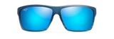 Maui Jim Alenuihaha Blue Black Stripe Frame - Blue Hawaii Lens - Polarized Sunglasses