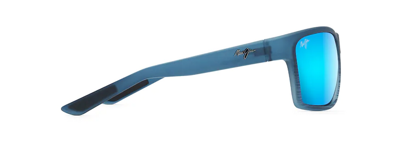 Maui Jim Alenuihaha Blue Black Stripe Frame - Blue Hawaii Lens Maui Jim Alenuihaha Blue Black Stripe Frame - Blue Hawaii Lens